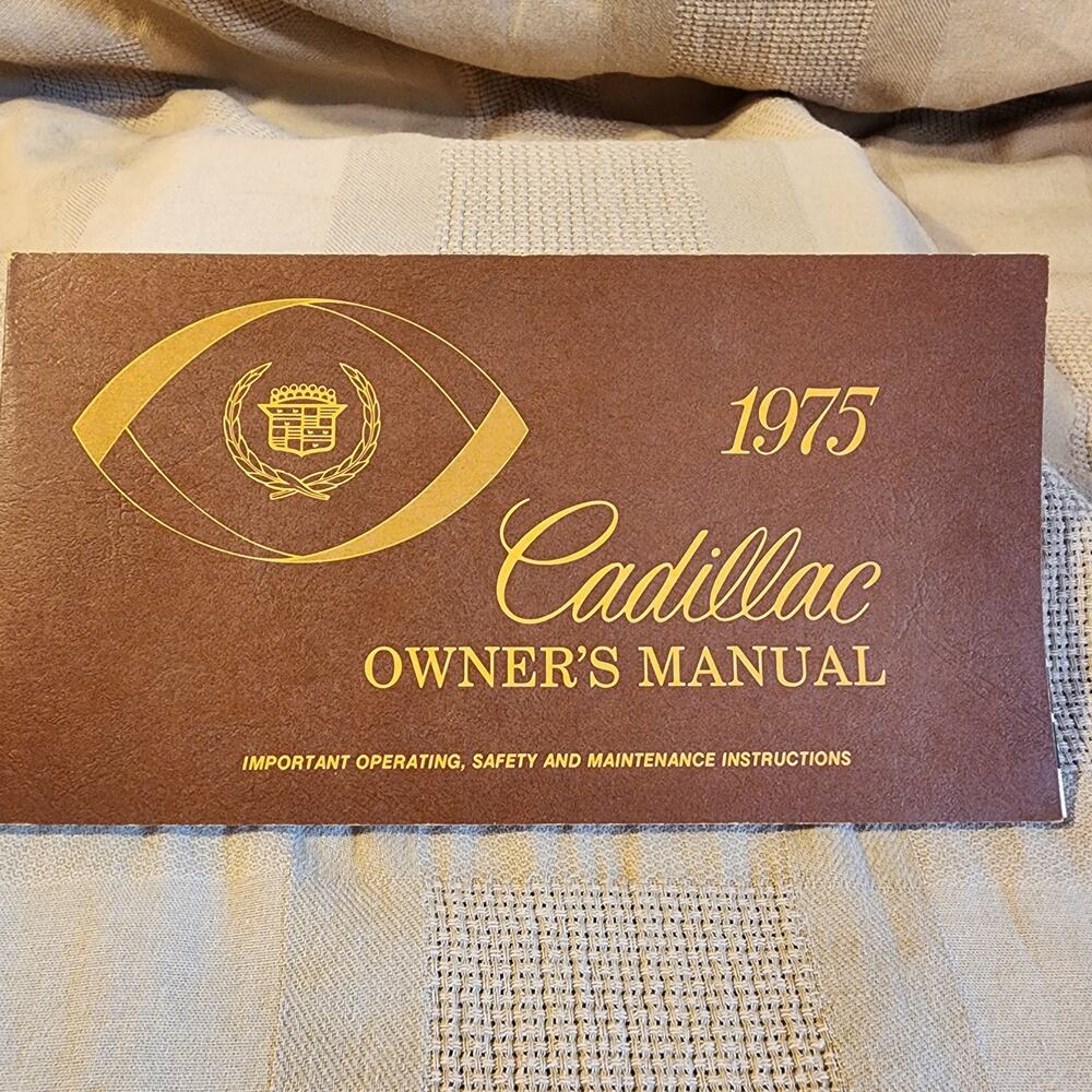 1975 Cadillac Owners Manual Original